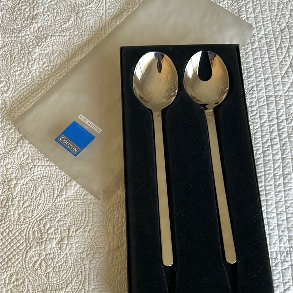 Silver Salad Serving Set